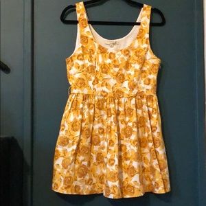 4/$25 Forever 21 yellow floral dress